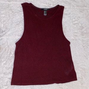 Burgundy crop top